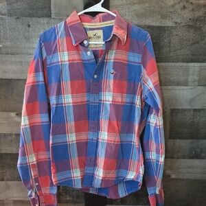 Hollister Men's Vibrant Plaid Shirt